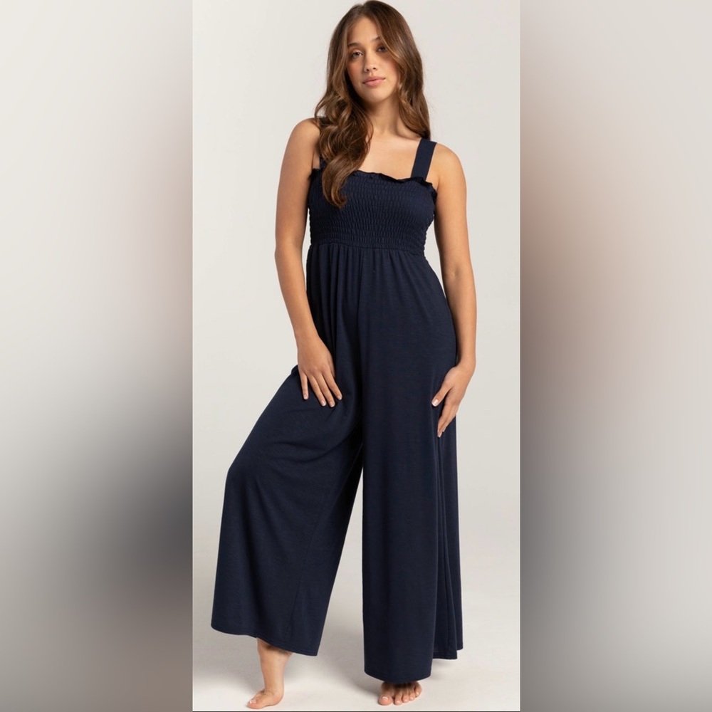 Roxy Just Passing By Women's Navy Jumpsuit Size M
